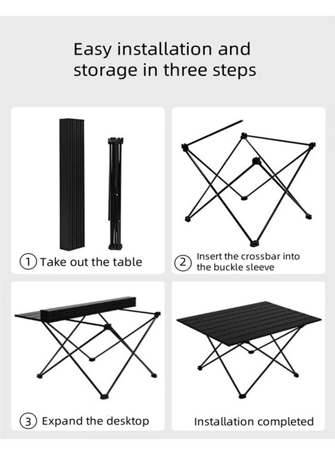 Generic Portable Folding Camping Table, Made of Aluminum Alloy, Easy And Quick to Assemble, Suitable for Outdoor Environments, For Picnics, Camping, Beaches, And Home Use. - Image 5