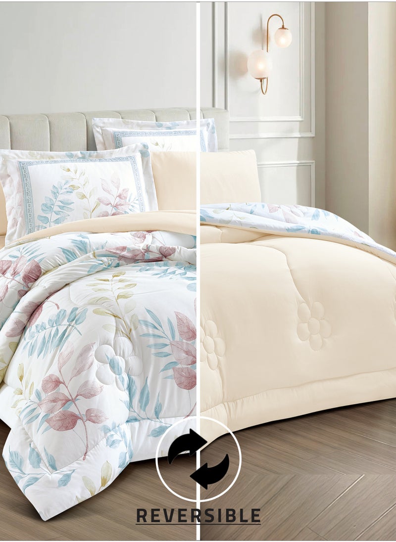 Comforter Set 4-Pcs Single Size Printed Reversible Bed FIt 170x 230 CM All Season Comforter With (350 GSM) Down Alternative Filling, Moon Mist - pzsku/ZEA29CED7B183729E048CZ/45/_/1739622575/1e47b6a0-3614-47aa-b8de-f01c64a4638e