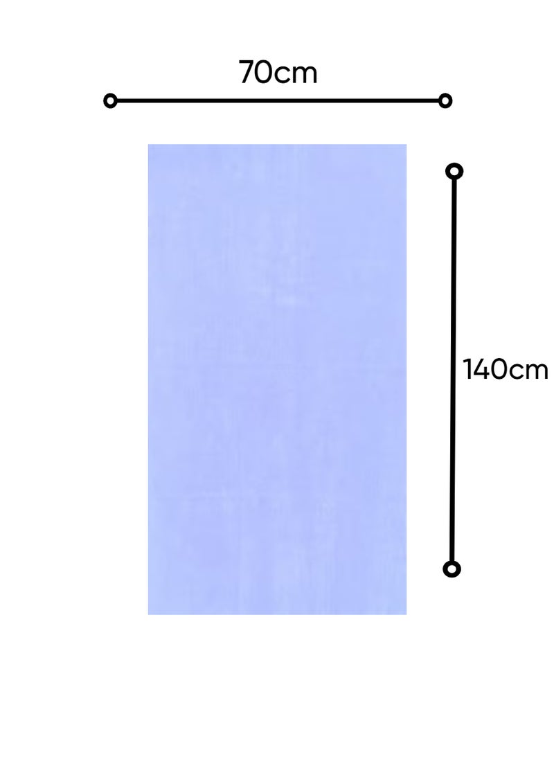 Blueberry Pack of 3 - Bath Towel - 100% Cotton 600 GSM Over Sized (70x140cm), Highly Absorbent Bath Sheet For Pool, Beach, Fitness, Sports, Yoga -White - Image 2