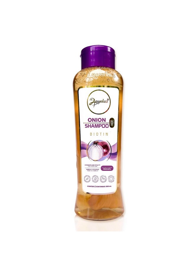ANYELUZ Onion Shampoo, Cleanses and Reduces Oiliness, Provides Shine and Ideal for all Hair Types, Contains Natural Extracts, Salt and Paraben Free - Image 1