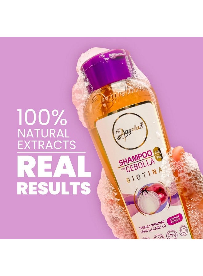 ANYELUZ Onion Shampoo, Cleanses and Reduces Oiliness, Provides Shine and Ideal for all Hair Types, Contains Natural Extracts, Salt and Paraben Free - Image 3