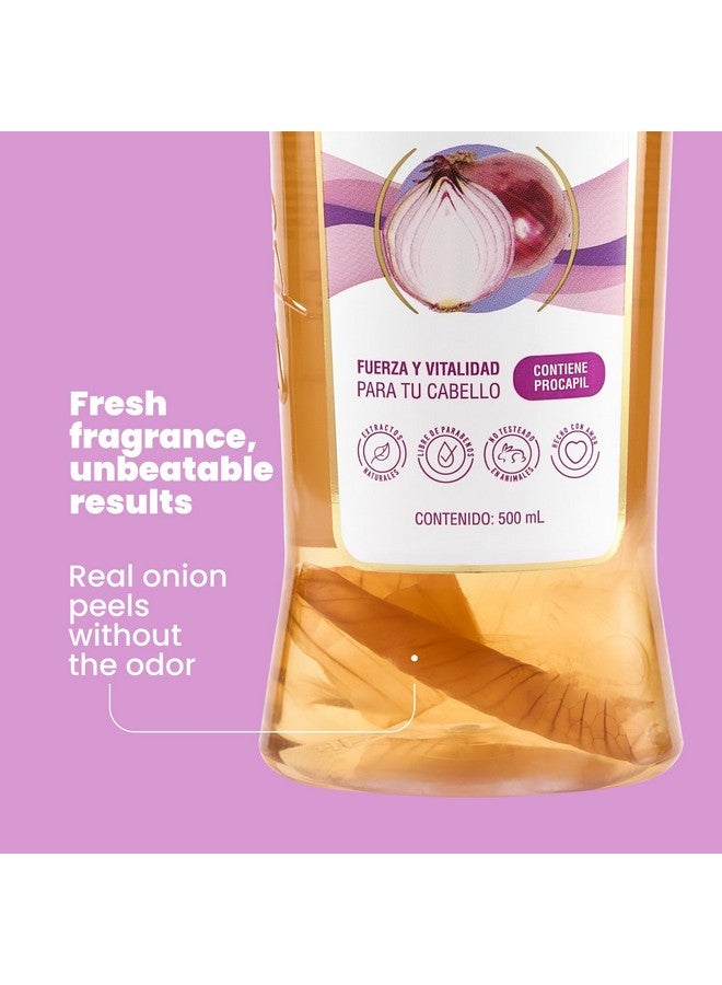 ANYELUZ Onion Shampoo, Cleanses and Reduces Oiliness, Provides Shine and Ideal for all Hair Types, Contains Natural Extracts, Salt and Paraben Free - Image 4