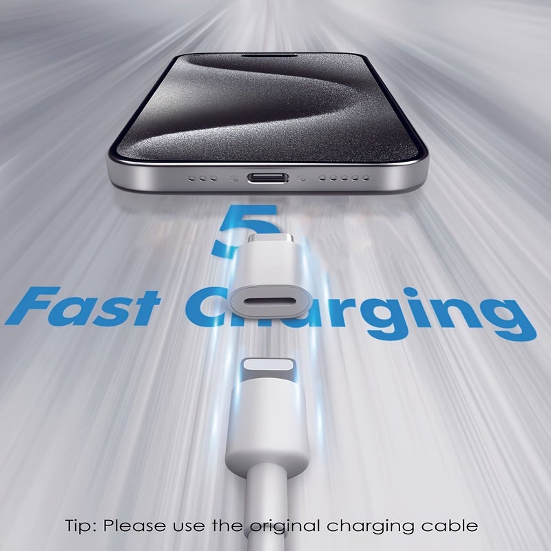 10 Pcs White Lightning Female To USB C Male Adapter For Iphone Ipad 8 Pin Charging Data Sync Connector - Image 3