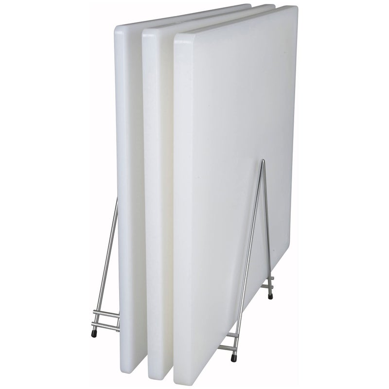 Winco لوح تقطيع بلاستيكي ثقيل من وينكو، 12" × 18" × 3/4"، أبيض - Image 2