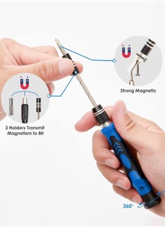 LEOKOR Screwdriver Sets 142 Piece Electronics Precision Screwdriver with 120 Magnetic Bits, Magnetic Repair Tool Kit for Phone/Laptop/Watch  - Image 4