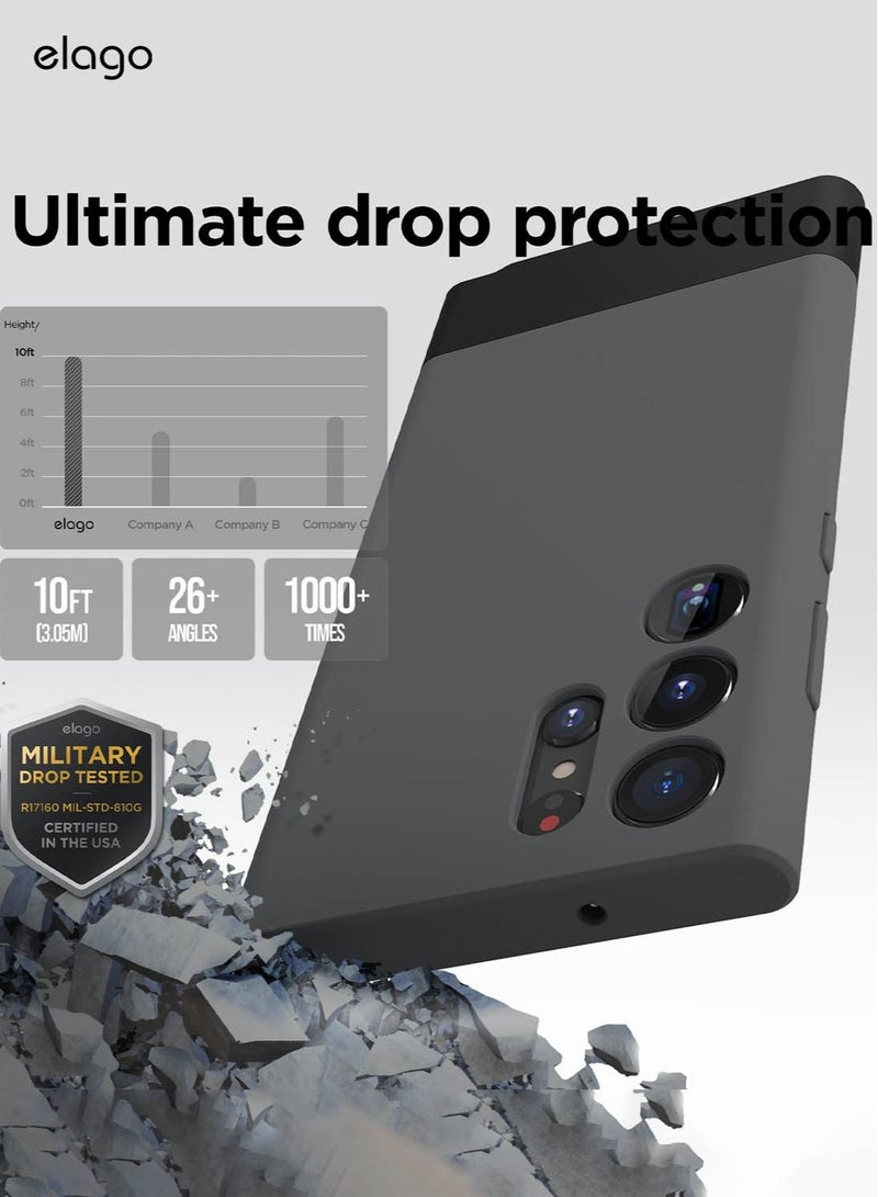 Elago Glide for Samsung Galaxy S23 Ultra Case Cover - Black - Image 3