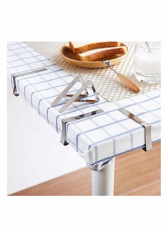 Excefore Tablecloth Clips 12 Pack Thickened Stainless Steel Table Cover Clamps Holder For Picnic Bbq Wedding Diy Party Adjusting Tablecloth Clips Stainless Steel Table Cover Clamps Silver  - Image 4