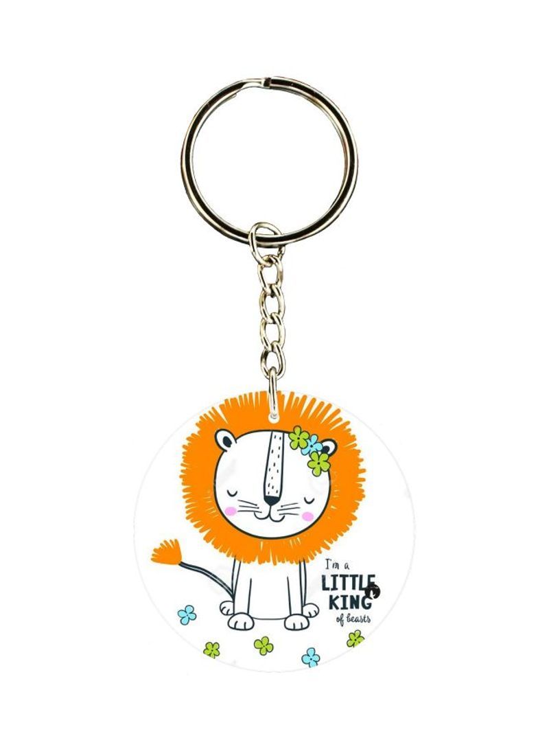 RKN Lion Printed Keychain