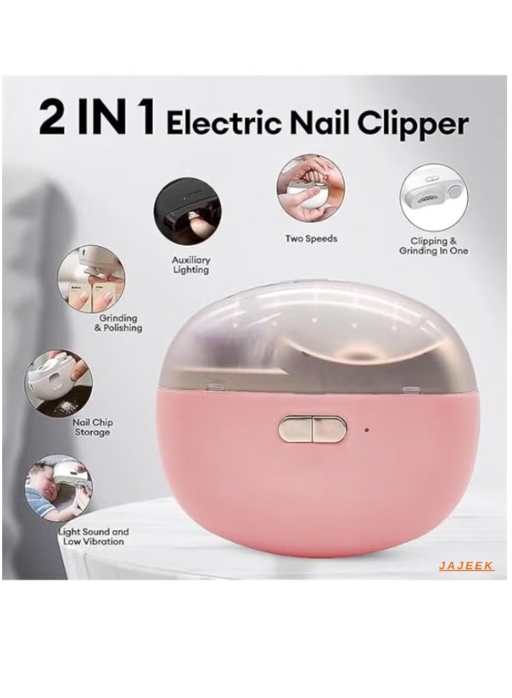 JAJEEK Electric Automatic Nail Clipper – Cordless Rechargeable Nail Trimmer for Quick, Safe & Precise Nail Cutting, Ergonomic Design, Easy to Use, Perfect for Adults & Seniors - Image 1