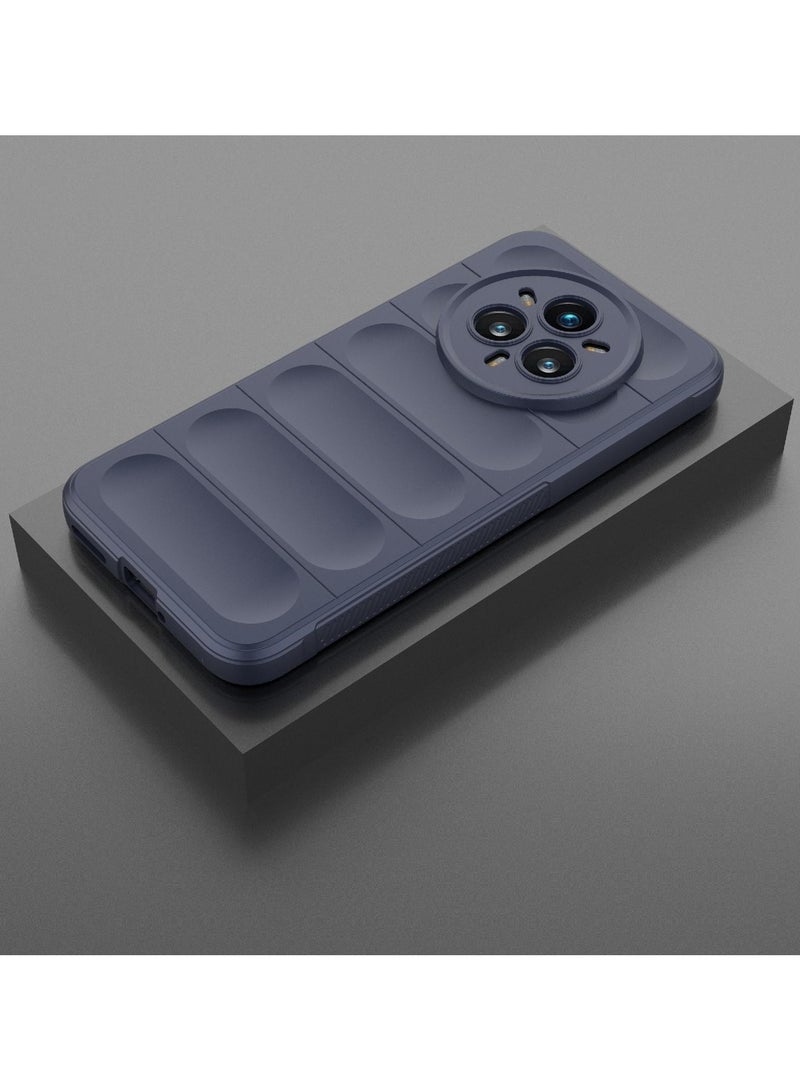 Phone case cover Magic Shield TPU + Silicone Shockproof Phone Case For  Realme 14 Pro Plus (Dark Blue) - Image 2