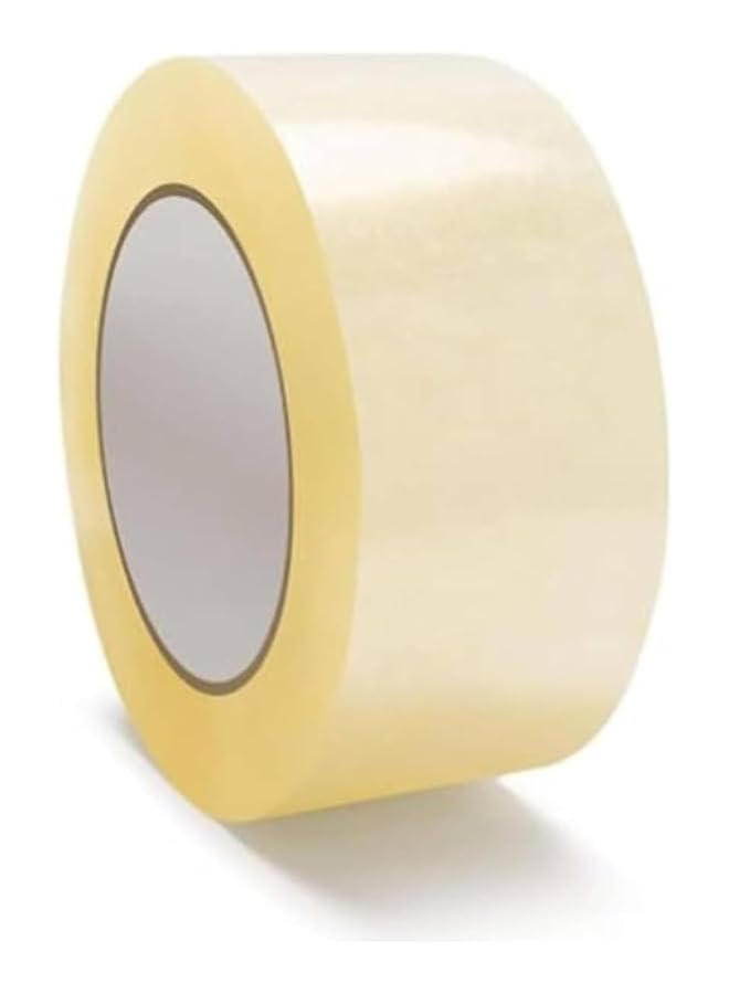 PROMASS Clear Packing Tape 2 Inches x 50 Yards – Strong Heavy Duty Packaging Tape for Sealing Parcel Boxes, Moving Boxes, Large Postal Bags, and Office Supplies (1 Roll) - Image 1
