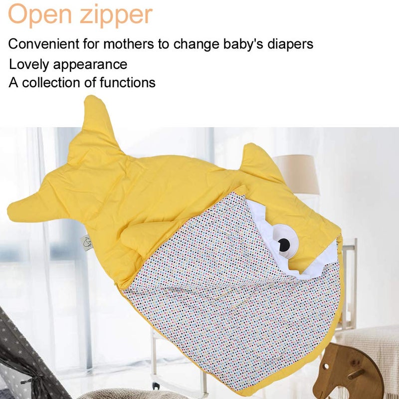 klarako Baby Sleeping Bag, Side Zipper Design Depth Animal Sleeping Bag for Baby(Yellow) - Image 5