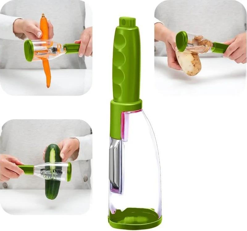 Piev Practical Vegetable Fruit Peeler Green