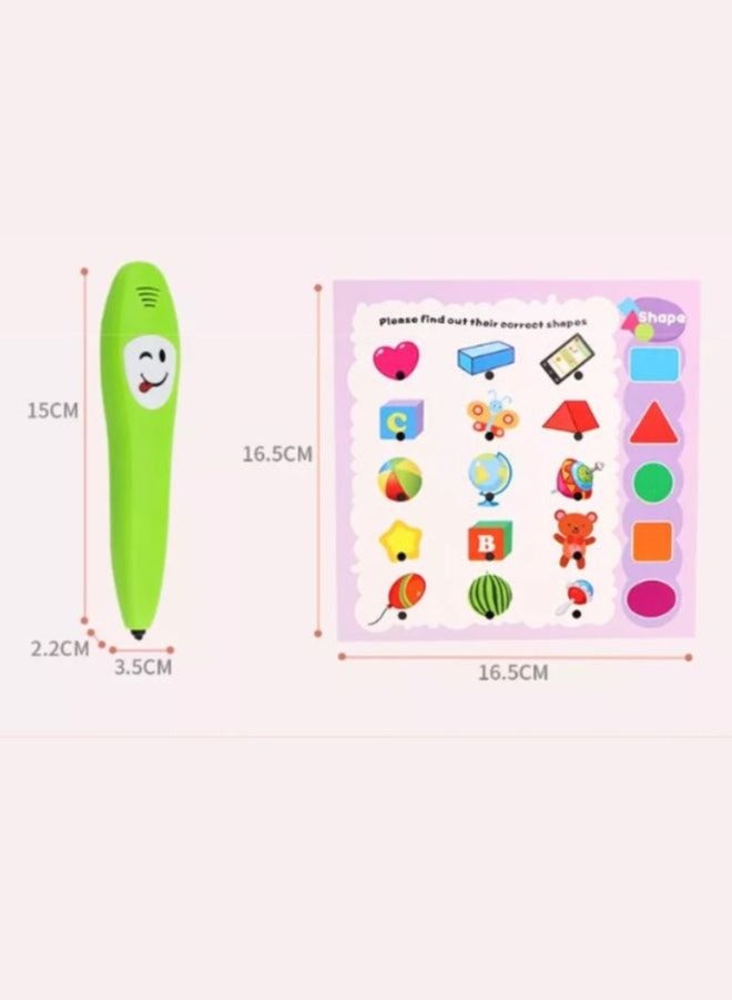 كتاب تعليم اللغة الإنجليزية بقلم تعليمي ذكي صوتي إلكتروني كتب تعليم مبكر للأطفال الأولاد والبنات معرفة الحياة لمرحلة ما قبل المدرسة - Image 4