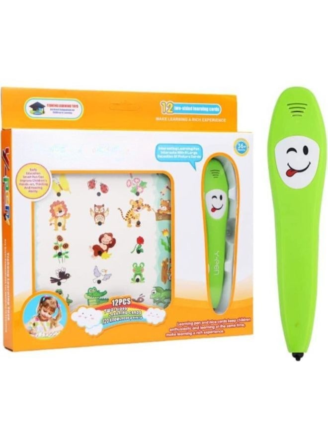 كتاب تعليم اللغة الإنجليزية بقلم تعليمي ذكي صوتي إلكتروني كتب تعليم مبكر للأطفال الأولاد والبنات معرفة الحياة لمرحلة ما قبل المدرسة - Image 1