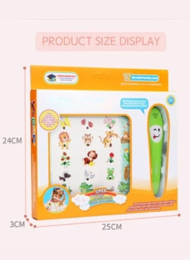 كتاب تعليم اللغة الإنجليزية بقلم تعليمي ذكي صوتي إلكتروني كتب تعليم مبكر للأطفال الأولاد والبنات معرفة الحياة لمرحلة ما قبل المدرسة - Image 5