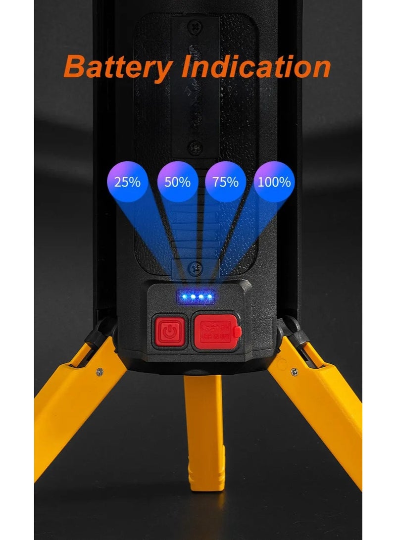 Rechargeable P50 LED Flashlight 1700 Lumens with 180-Degree Rotatable Head and Power Bank Function – Durable Outdoor Camping Light with Hook - Image 3