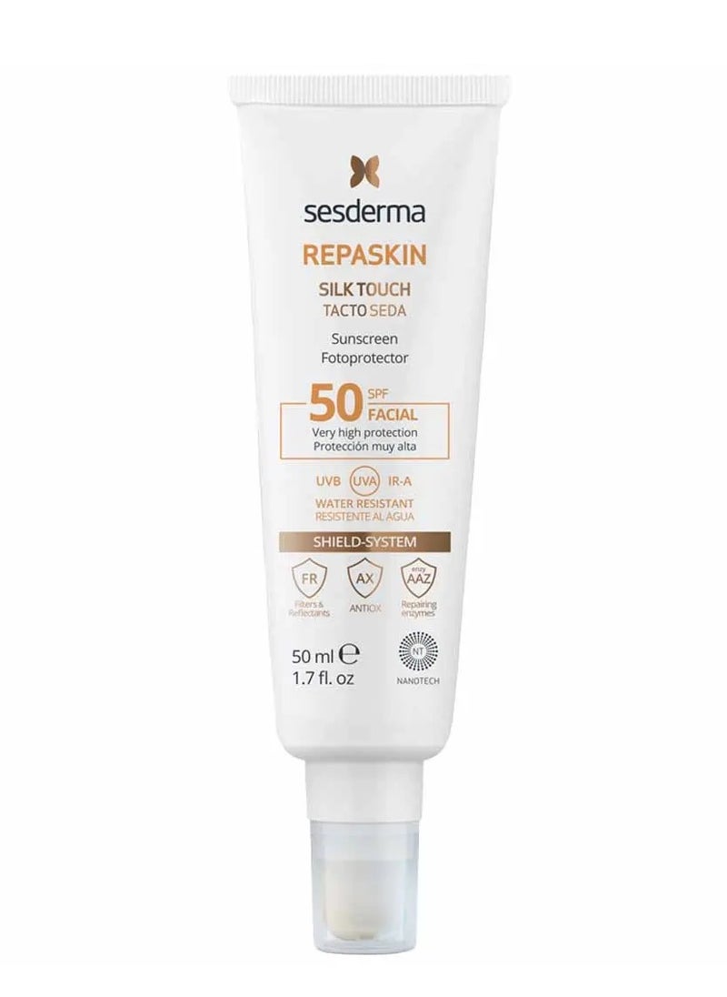 SeSDERMA Sesderma Repaskin SPF50 Silk Touch Colour Tinted Sunscreen For Face 50ml 