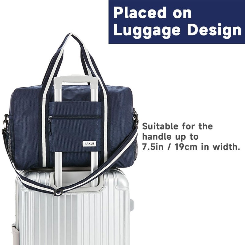 Arxus Foldable Tote Bag for Travel Expandable Lightweight Carry On Luggage 22L Packable Duffle Bag for Traveling - Image 4