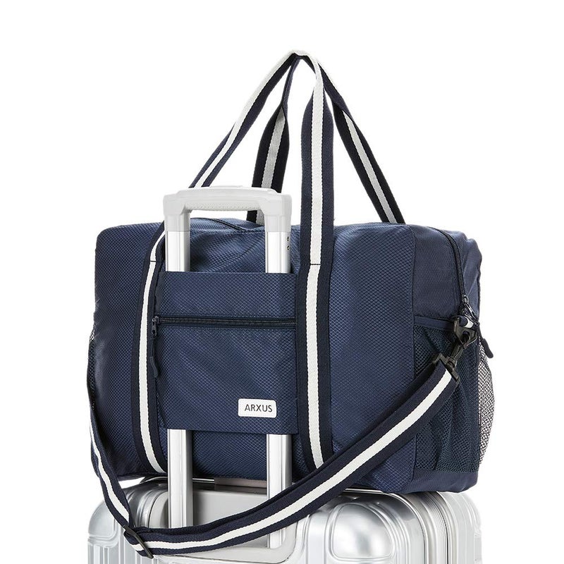 Arxus Foldable Tote Bag for Travel Expandable Lightweight Carry On Luggage 22L Packable Duffle Bag for Traveling - Image 1