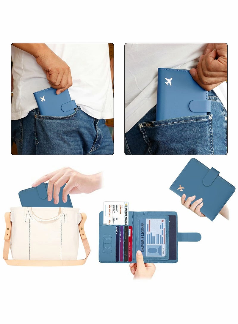 Travel Passport Holder with Card Slots - Stylish Aircraft Certificate Storage Bag for Easy Organization - Image 3
