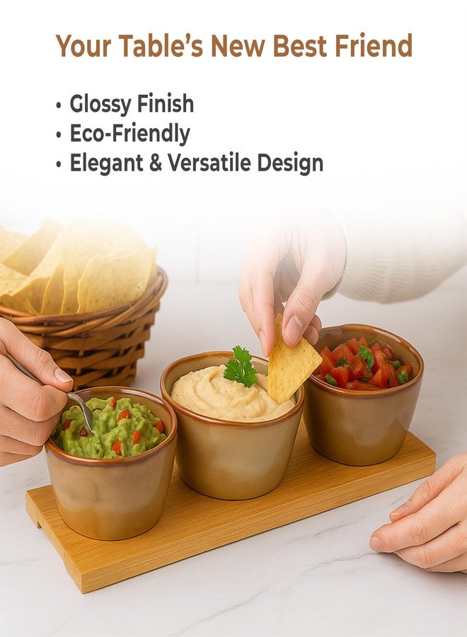 Home Essentials HomeEssentials Set of 3 Ceramic Multipurpose Bowls - Microwave & Dishwasher Safe | Ideal for Snacks, Rice, Dal, Salad & More | Gift Option for Diwali, Anniversaries - Image 4