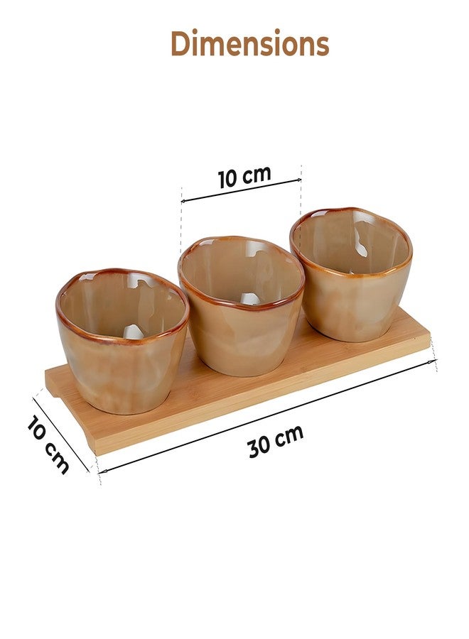 Home Essentials HomeEssentials Set of 3 Ceramic Multipurpose Bowls - Microwave & Dishwasher Safe | Ideal for Snacks, Rice, Dal, Salad & More | Gift Option for Diwali, Anniversaries - Image 2