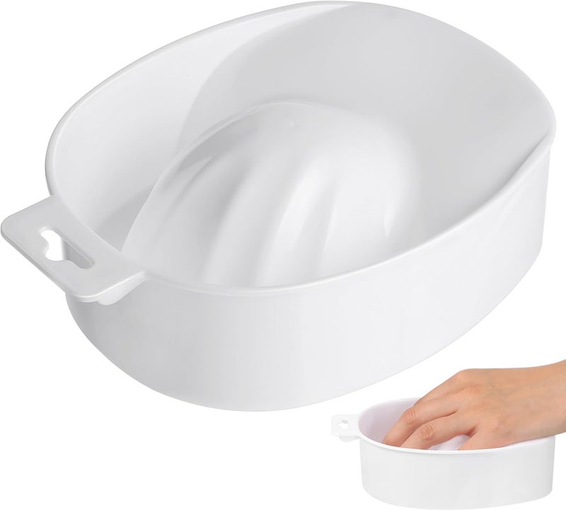 Soaking Tray Bowl Manicure Soaking Bowls Nail Art Hand Soak Bowls Soaking Soak Bowl White Nail Art Polish Removal Wash Soaker Tray Manicure Spa Tools Nail Art Polish Remover