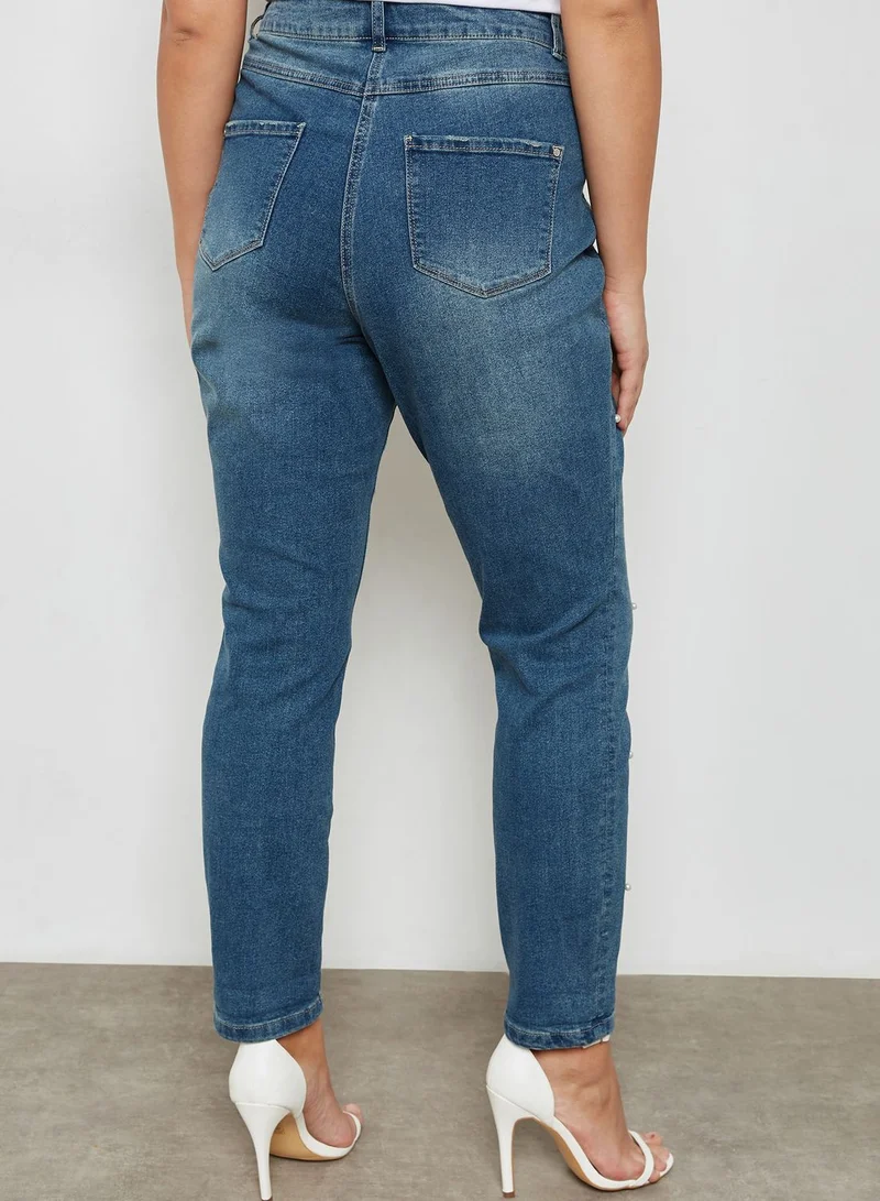 EVANS Pearl Boyfriend Jeans