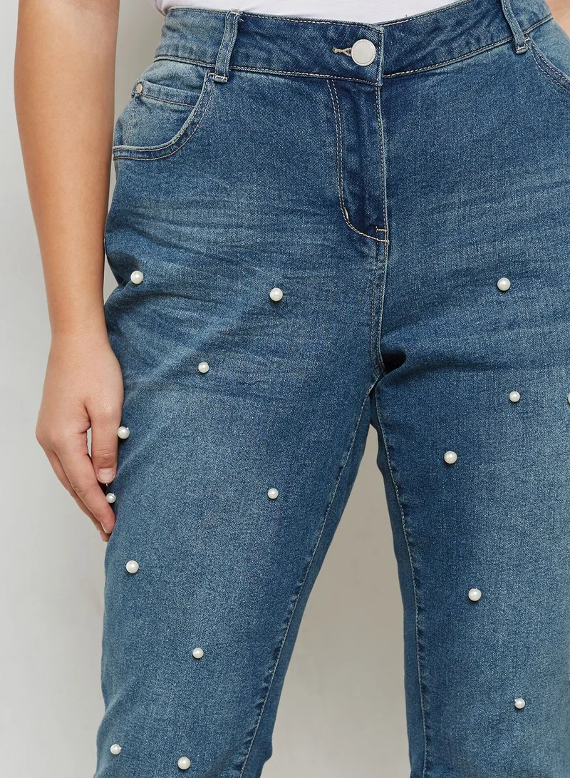 EVANS Pearl Boyfriend Jeans