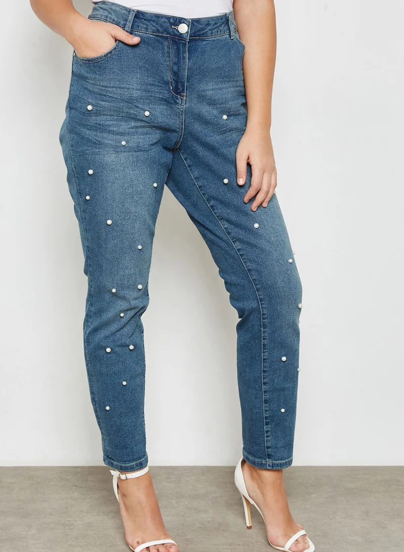 EVANS Pearl Boyfriend Jeans