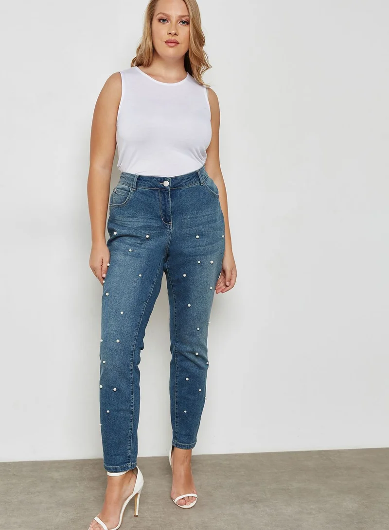 EVANS Pearl Boyfriend Jeans
