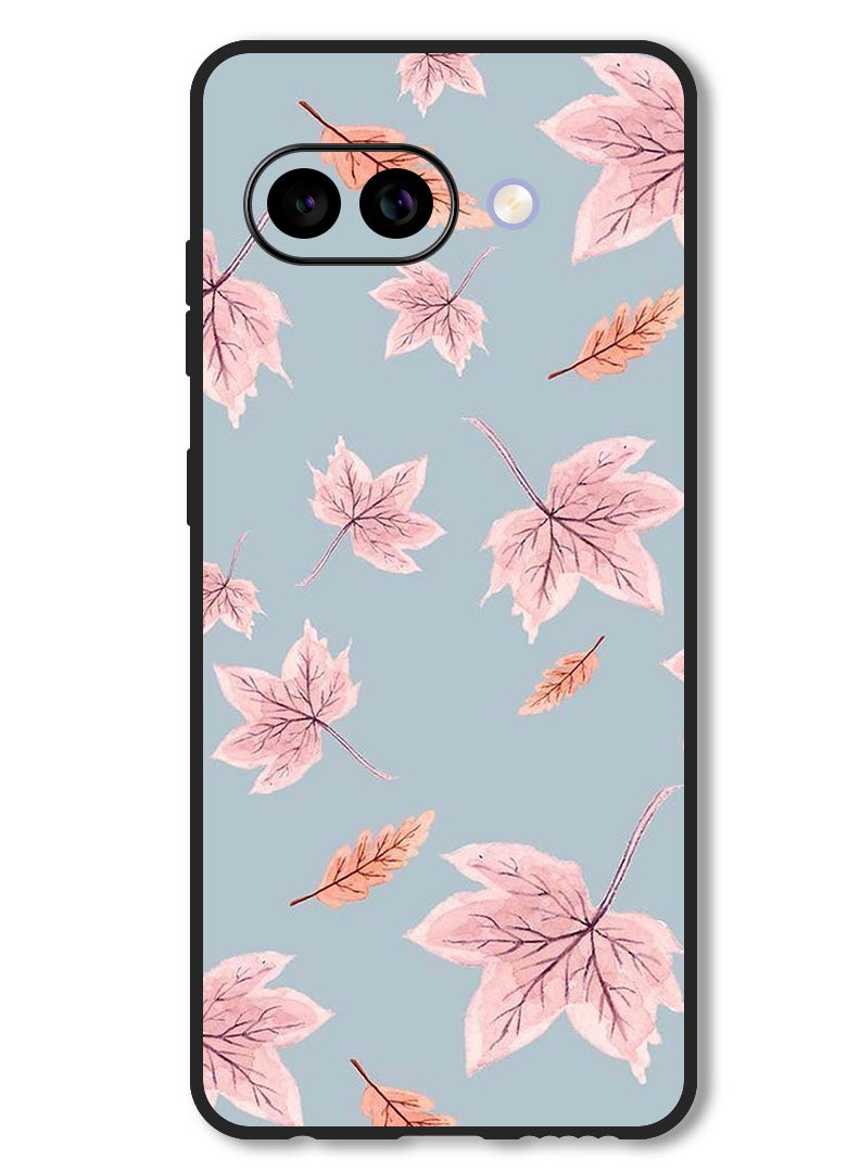 Theodor Case Compatible with Google Pixel 9A Protection Shockproof Bumper Cover Autum Leaves - Image 1