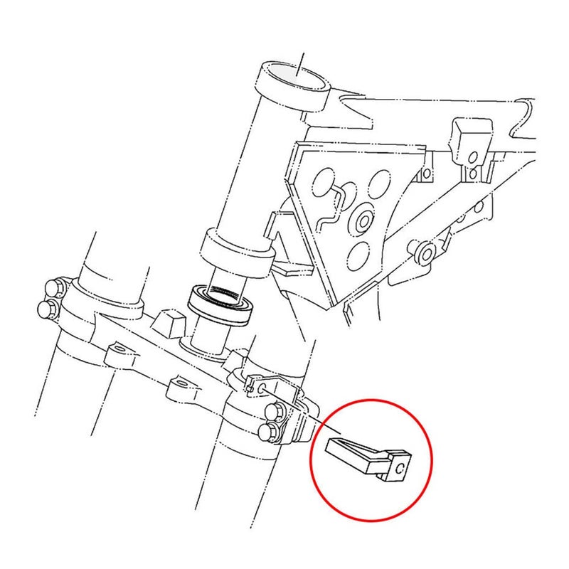 GZYF LIRU Motorcycle Front Brake Hose Cable Clamp Aluminum Line Guide Holder Black for Yamaha YZ250F 19941996 YZ250F 20002003 YZ80 19932001 YZ85 20022018 Aluminum - Image 4