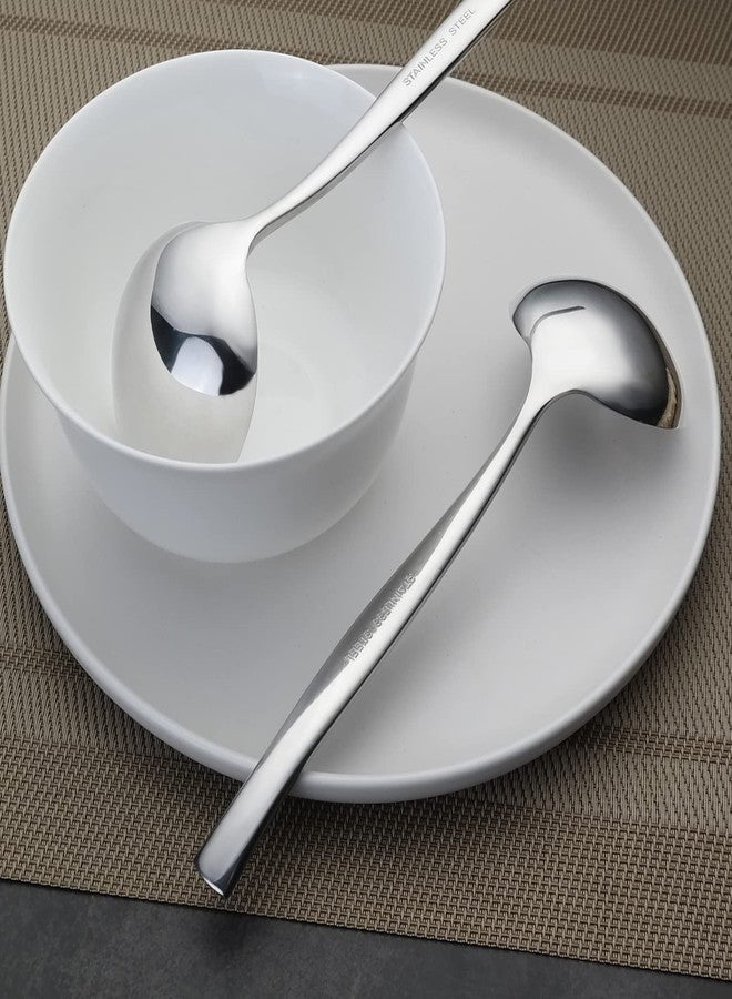 Pekky Small Soup Ladle Spoon, Stainless Steel Gravy Ladle Spoon Set, 4 Pieces - Image 3