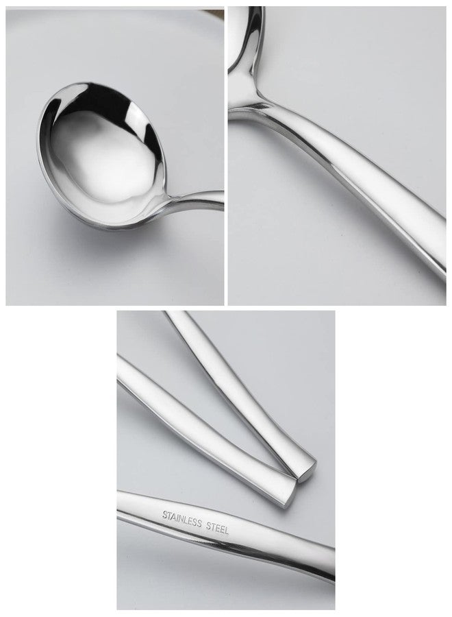 Pekky Small Soup Ladle Spoon, Stainless Steel Gravy Ladle Spoon Set, 4 Pieces - Image 5