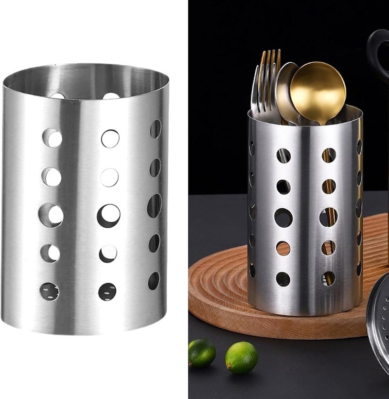 plplaaoo Stainless Steel Chopstick Holder Drainage Chopstick Cage Utensil Organizer for Korean Restaurants Home Kitchen - Image 2