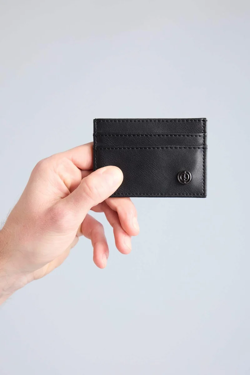 ديفاكتو Man Faux Leather Business Card Wallet