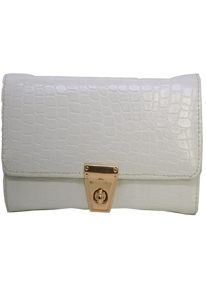 SJ Faux Leather Clutch - 02 - Image 1