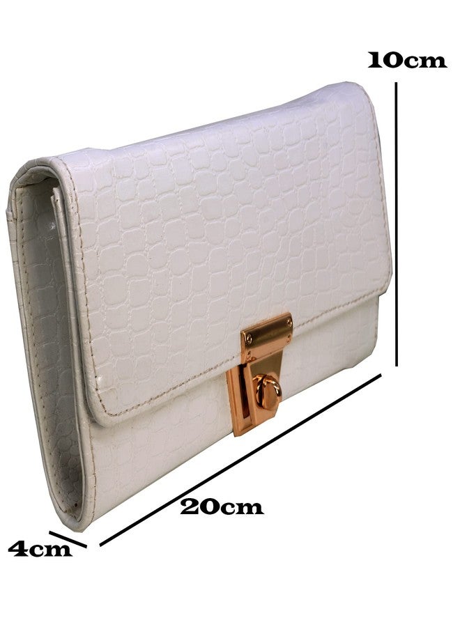 SJ Faux Leather Clutch - 02 - Image 4