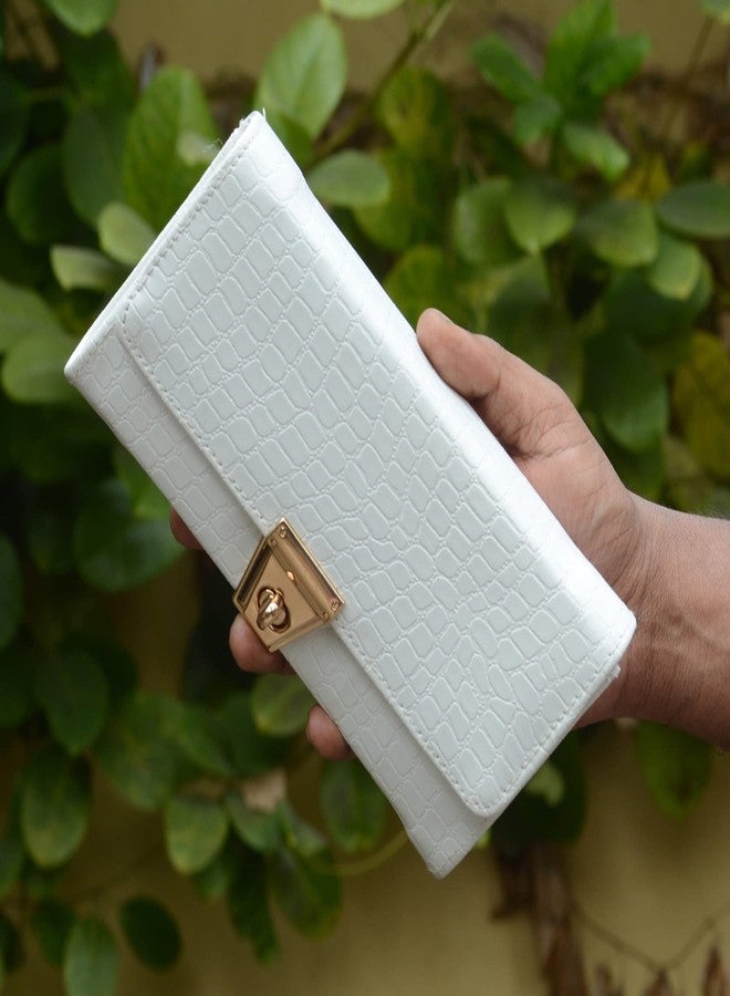 SJ Faux Leather Clutch - 02 - Image 3