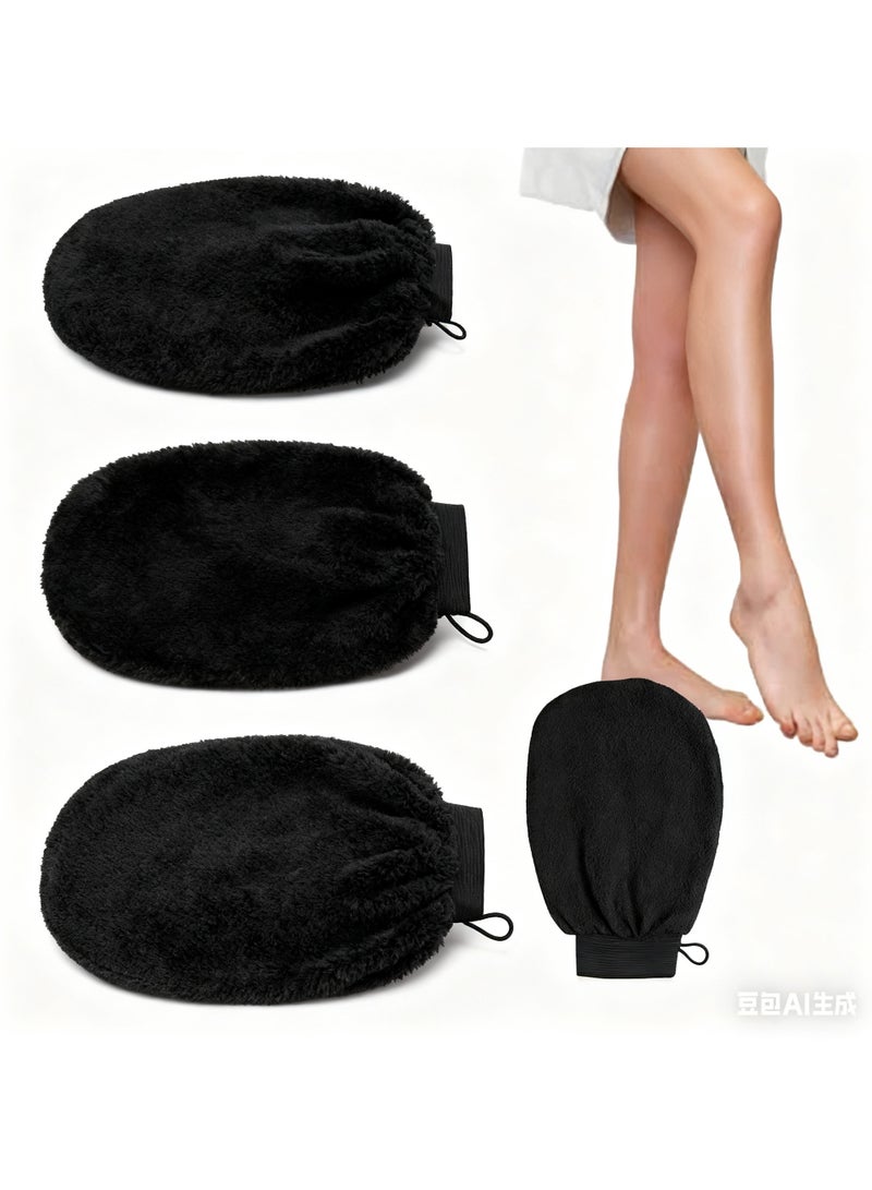 3 Pack Exfoliating Glove Made with 100% Viscose Biodegradable Fibre Reusable Gentle Suitable for Sensitive Skin - Image 1
