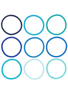 Expressions Expressions 216-Piece Hair Ties Value Pack: 4mm Elastics in Shades Of Blue, No Metal Bands for Women, Durable Ponytail Holders for Thick, Curly and All Hair Types  - Image 2