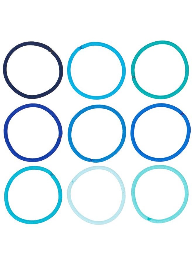 Expressions Expressions 216-Piece Hair Ties Value Pack: 4mm Elastics in Shades Of Blue, No Metal Bands for Women, Durable Ponytail Holders for Thick, Curly and All Hair Types  - Image 2