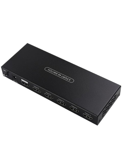 Measy SWH4651 4K 60Hz 5 In 1 Out HDMI Converter Switcher, Plug Type: US Plug (Black)