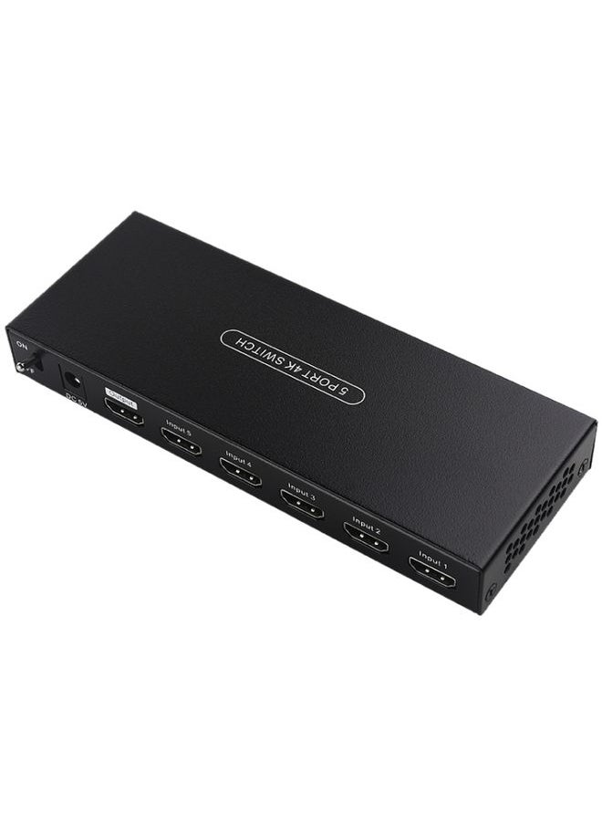 Measy SWH4651 4K 60Hz 5 In 1 Out HDMI Converter Switcher, Plug Type: US Plug (Black)