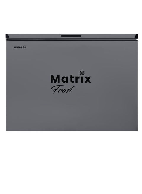 Fresh horizontal deep freezer, model 330, 255 liter capacity, clear silver color