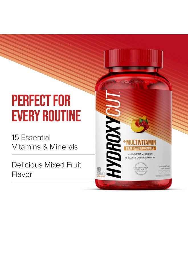 Hydroxycut Gummies - 99% Caffeine Free - Metabolize Carbs, Proteins & Fats - Includes 15 Essential Vitamins & Minerals - for Women & Men - Image 3