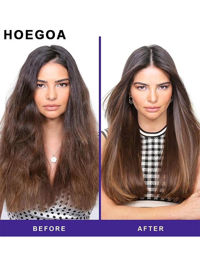 HOEGOA Lumino Liss Protein Correction Hair Cream, Keratin Sin Formol Para Alisar El Pelo, Hair Straightening Cream, Liss Keratina, Crema Alisadora, Restores Hair Natural Silkiness, Frizz-Free For All Hair Types, 250G - Image 2