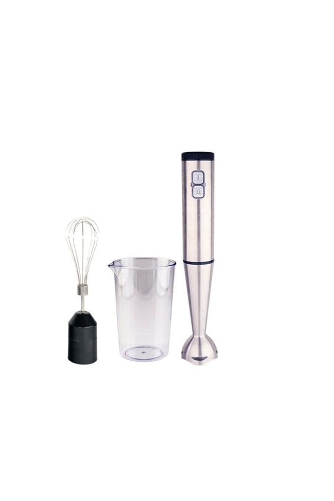 RAFAL 3 in1 Stainless Hand Blender/2 Speed/Turbo/600ml Shatterproof Cup/4 Knives/Egg Beater Whisk/1200W - Image 3